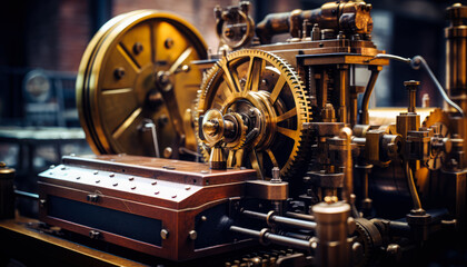 Mechanism of the Vintage Clock Machine