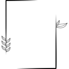 Rectangle Floral Frame