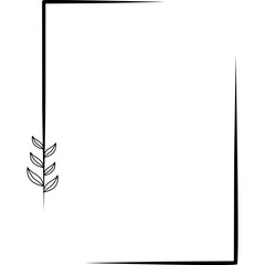 Rectangle Floral Frame