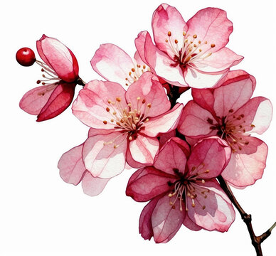 Watercolor & Cherry Blossoms, Video