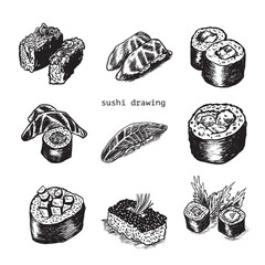 set of sushi