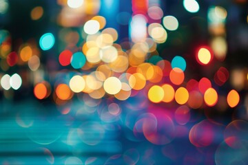 a blurry image of a city street