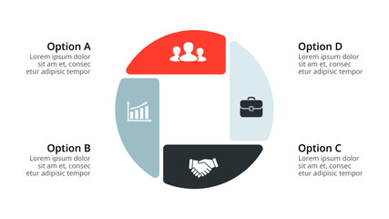 Infographic design template. concept with steps. Used for workflow layout, diagram, banner, web design. Vector illustration
