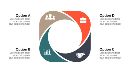 Infographic design template. concept with steps. Used for workflow layout, diagram, banner, web design. Vector illustration