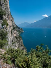 Foto op Canvas View of Lake Garda towards the north © Albert Schweitzer