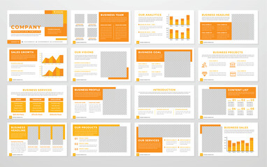 business presentation editable company profile template flyer and promotion content
