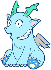 baby blue dragon