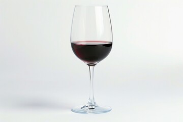 a glass of red wine