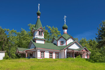 Ascension Church in the town of Pitkyaranta, Republic of Karelia, Russia - 702090885