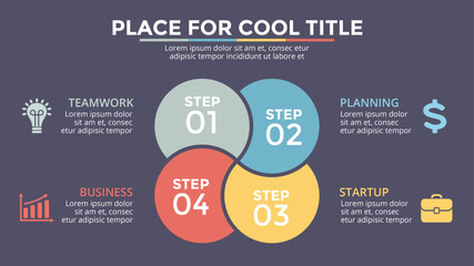 geometry business concepts. Infographic design template.  Used for workflow layout, diagram, banner, web design. Vector illustration