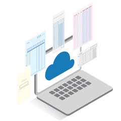 電子帳簿保存のイメージイラスト