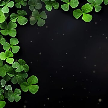 Saint Patrick's Day celebration background animation. Copy space. Background for social media posting.