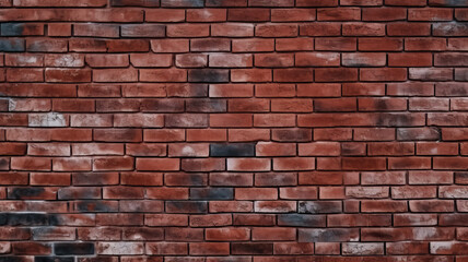 Seamless red brick wall texture. Brick wall wallpaper. Texture pattern for continuous replicate