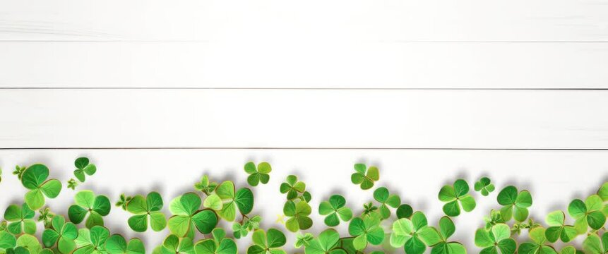 Anamorphic video St. Patrick's day background animation.