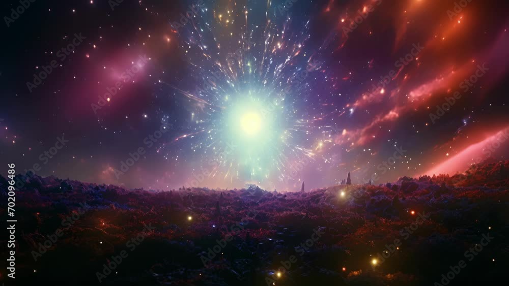 Wall mural surrender to the hypnotic power of this psychedelic video as it unravels the mysteries of the cosmos