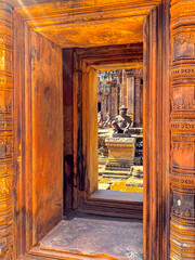 Banteay Srei Temple was built in honor of the god Shiva, a temple of the Khmer civilization,...