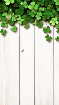 Vertical video St. Patrick's day background animation.