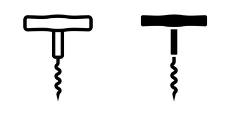 Corkscrew icon. symbol for mobile concept and web design. vector illustration