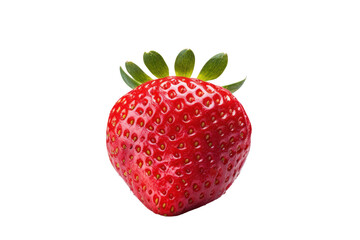 colorful strawberries isolated on transparent background,png file