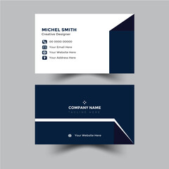 Free vactor minimalist business card design