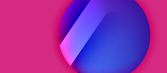 Fototapeta premium Glossy metal glowing circles geometric background. Minimal abstract composition. Vector illustration For Wallpaper, Banner, Background, Card, Book Illustration, landing page