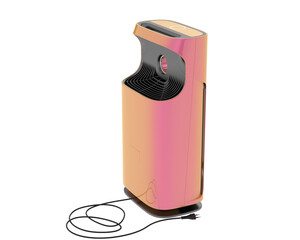 Air purifier isolated on background. 3d rendering - illustration