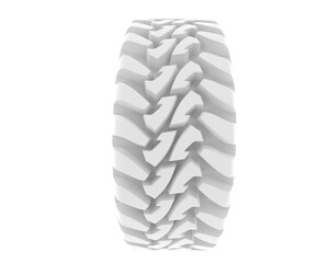Offroad tire isolated on background. 3d rendering - illustration