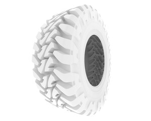 Offroad tire isolated on background. 3d rendering - illustration