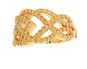 Jewelry isolated on background. 3d rendering - illustration