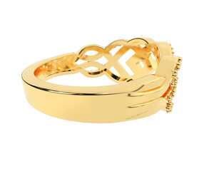 Jewelry isolated on background. 3d rendering - illustration