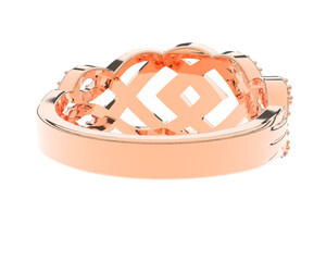 Jewelry isolated on background. 3d rendering - illustration