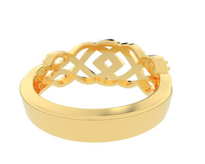 Jewelry isolated on background. 3d rendering - illustration