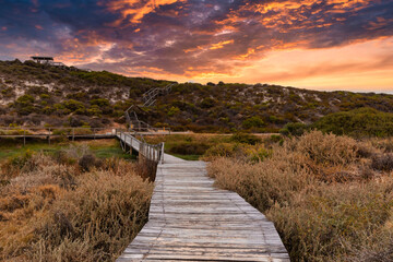 Irwin Heritage River Trail at Sunset