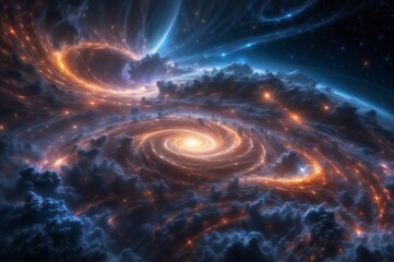 Fototapeta premium Galaxies in Cosmos