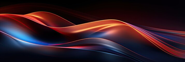 Obraz premium Abstract lines background, 3d rendering illustration graphic resource