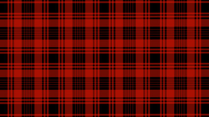 Black and red plaid fabric texture as a background - obrazy, fototapety, plakaty