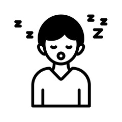 Solid black icon for Sleepy