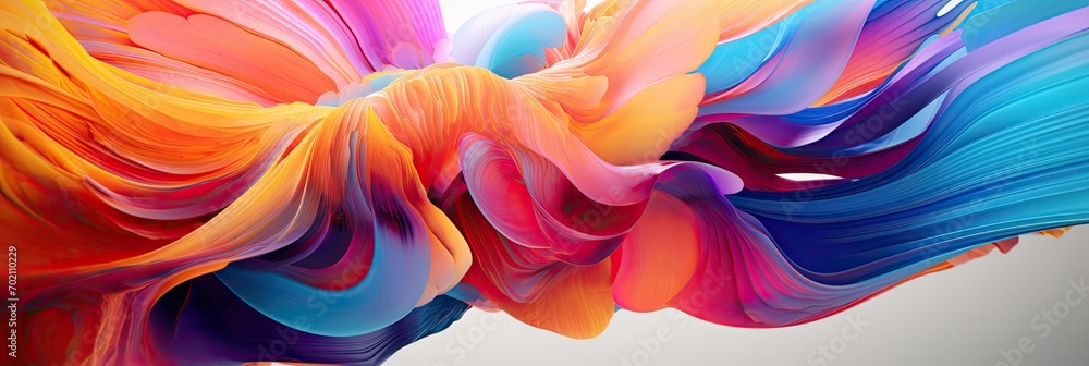 Poster a mesmerizing 3d abstract multicolor visualization