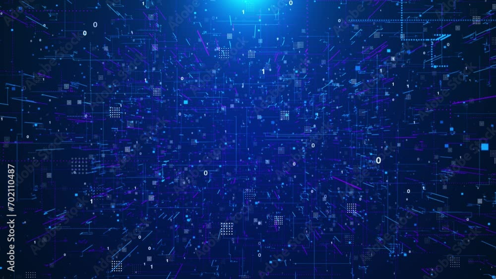 Poster digital cyber wave cyberspace lines network, big data, data center, virtual space server, internet, 