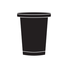 ice cup icon vector