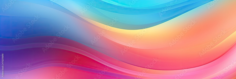 Poster blurred colored abstract background. smooth transitions of iridescent colors. colorful gradient. rai