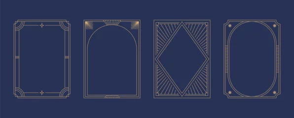 Foto op Plexiglas Art Deco frames minimalist collection. Elegant luxury borders and frames, vector templates design © Marina Zlochin