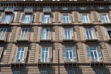 Fototapeta premium Residential Buildings - Naples - Italy