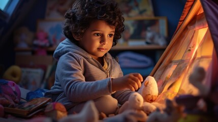 Illuminating a Child's Imagination. A fictional character created by Generative AI. 