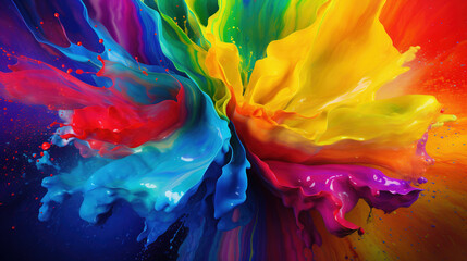 Colorful paint splash wallpaper