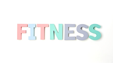 Fototapeta premium Vibrant Fitness in Soft Pop Style