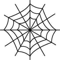 Fototapeta premium Spiderweb black icon