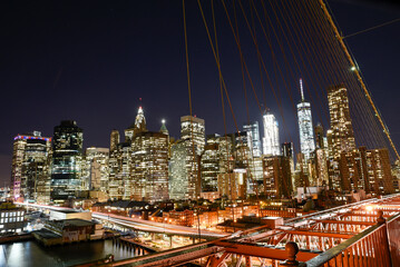 Skyline of downtown New York, New York, USA