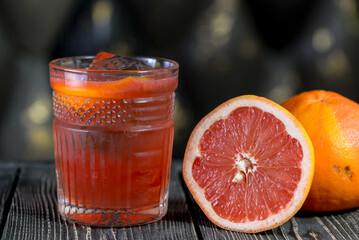 grapefruit juice and fruit