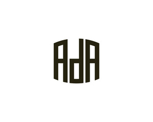 ADA logo design vector template. logo, design, logo design, vector, letter, monogram, creative, icon, template, sign, symbol, brand, unique, initial, modern, alphabet.